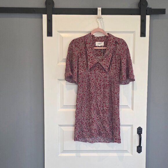NWT: ba&sh: Robe School Short Print Dress - Picture 3 of 7